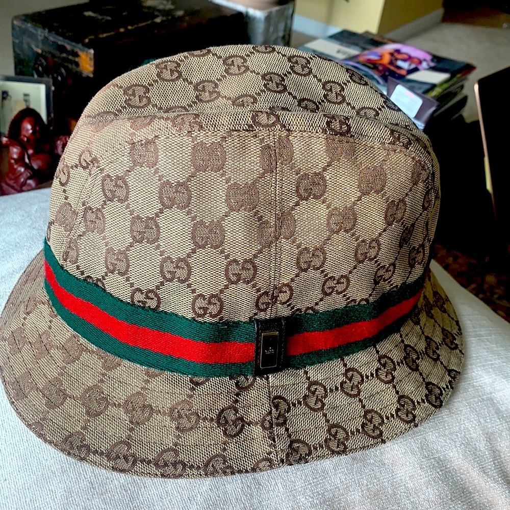 Authentic Gucci Monogram Bucket Hat